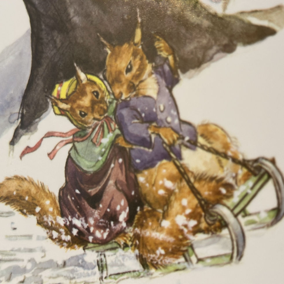 Thumbnail: "Winter Games" By Molly Brett 20.25" x 24" Large Art Print (Frame Not Included)