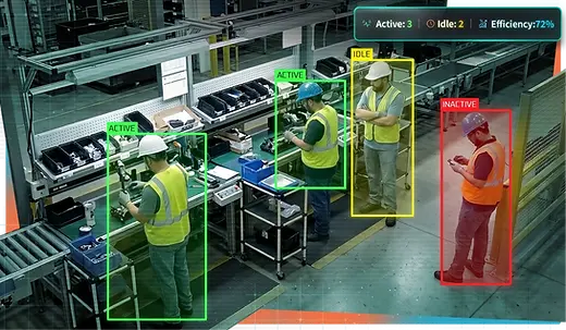 AI-powered EHS solution for monitoring manufacturing worker activity and workflows.