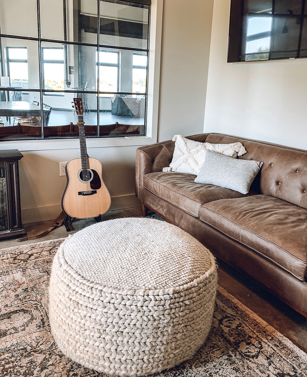 article furniture, the simple farmhouse, simple farmhouse, industrial chic, office makeover, the town church delaware