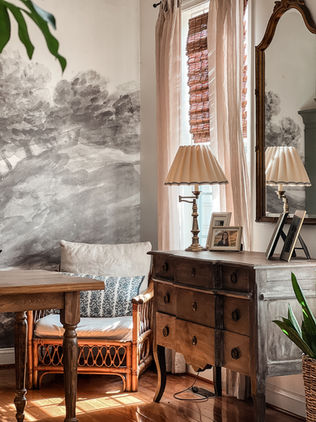 The home office is full of thrifted finds, but here is a link to the shoppable items in this room