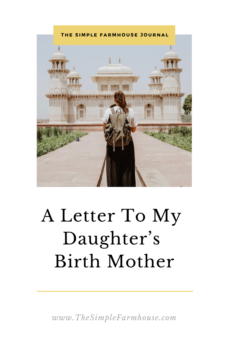 international adoption, birth mother, the simple farmhouse, indian adoption, letter to birth mother, adoption, adoptive mom