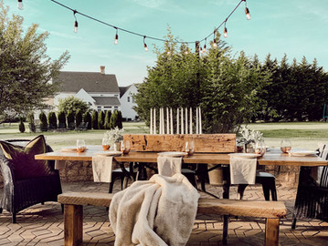 Outdoor Dining Space on a Budget | One Room Challenge