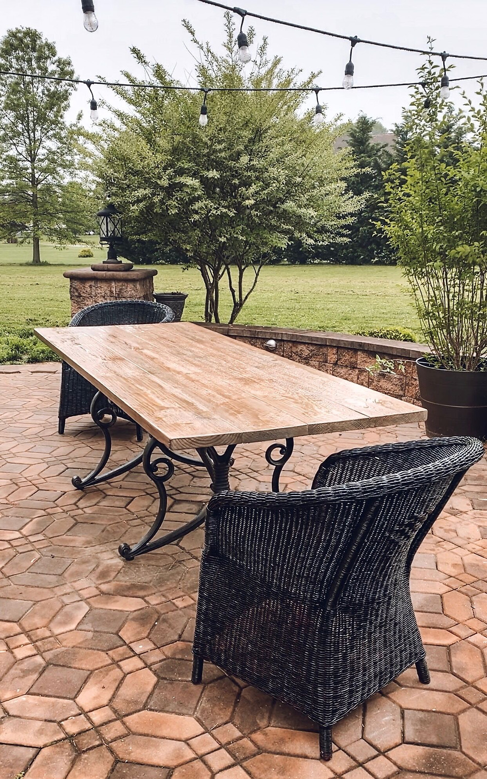 patio makeover, one room challenge, simple farmhouse decor, the simple farmhouse, DIY outdoor dining space