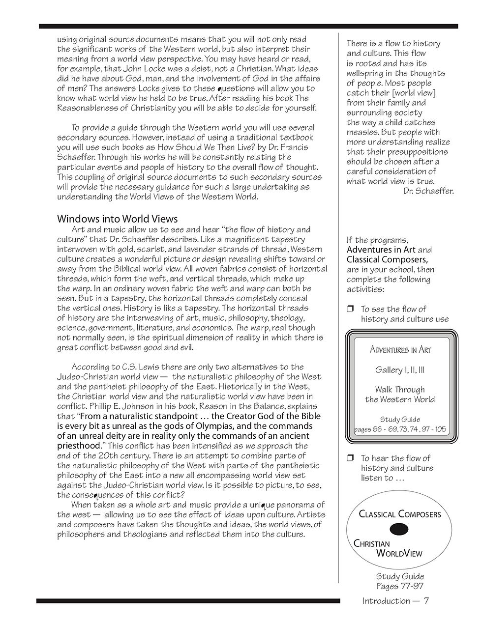 Thumbnail: Worldviews Year I: Research Teaching Syllabus