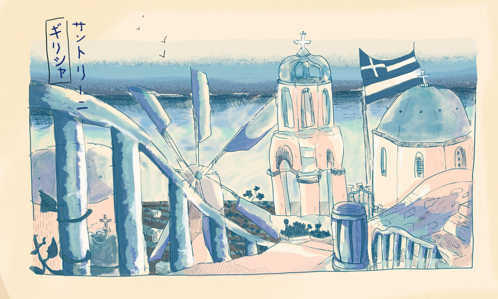 katsushika hokusai santorini inspired final.jpg