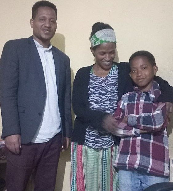 Tamirat, Amarech, & their son Natnael (2025)