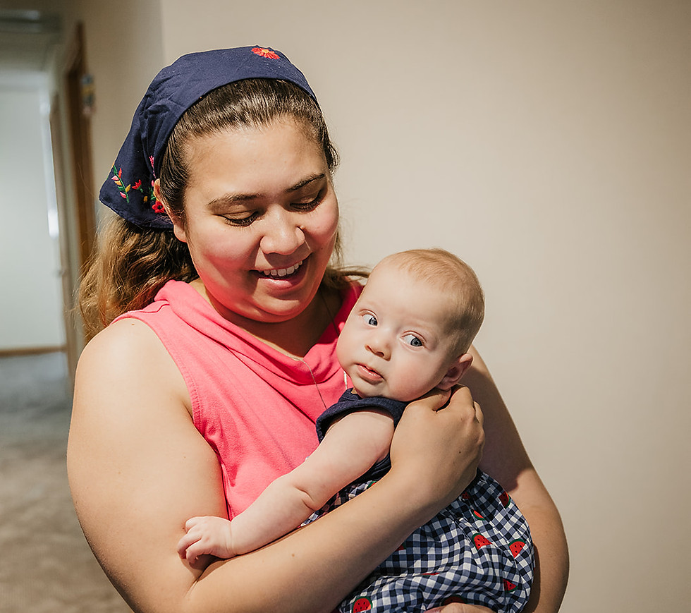 Women in poverty receiving free health care at Our Lady of Hope Clinic in Middleton Wisconsin