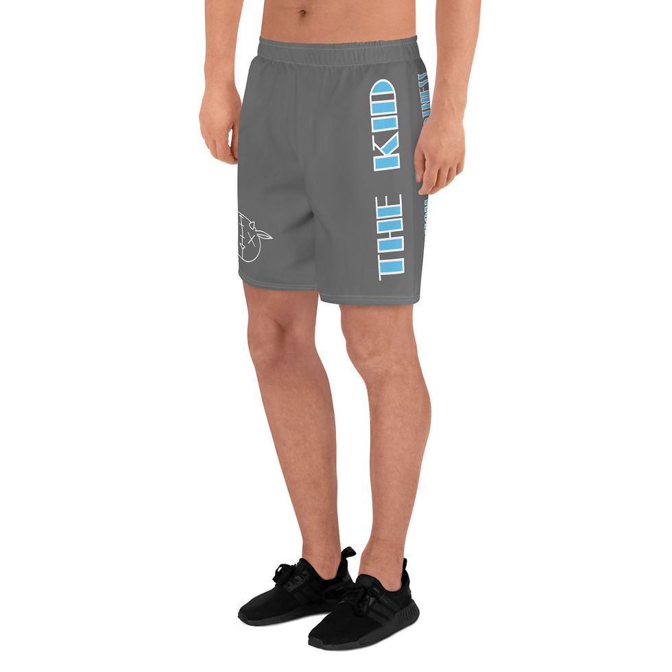 Thumbnail: The Kid: Grey Men's Athletic Long Shorts