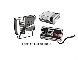 Cartoon old school nintendo