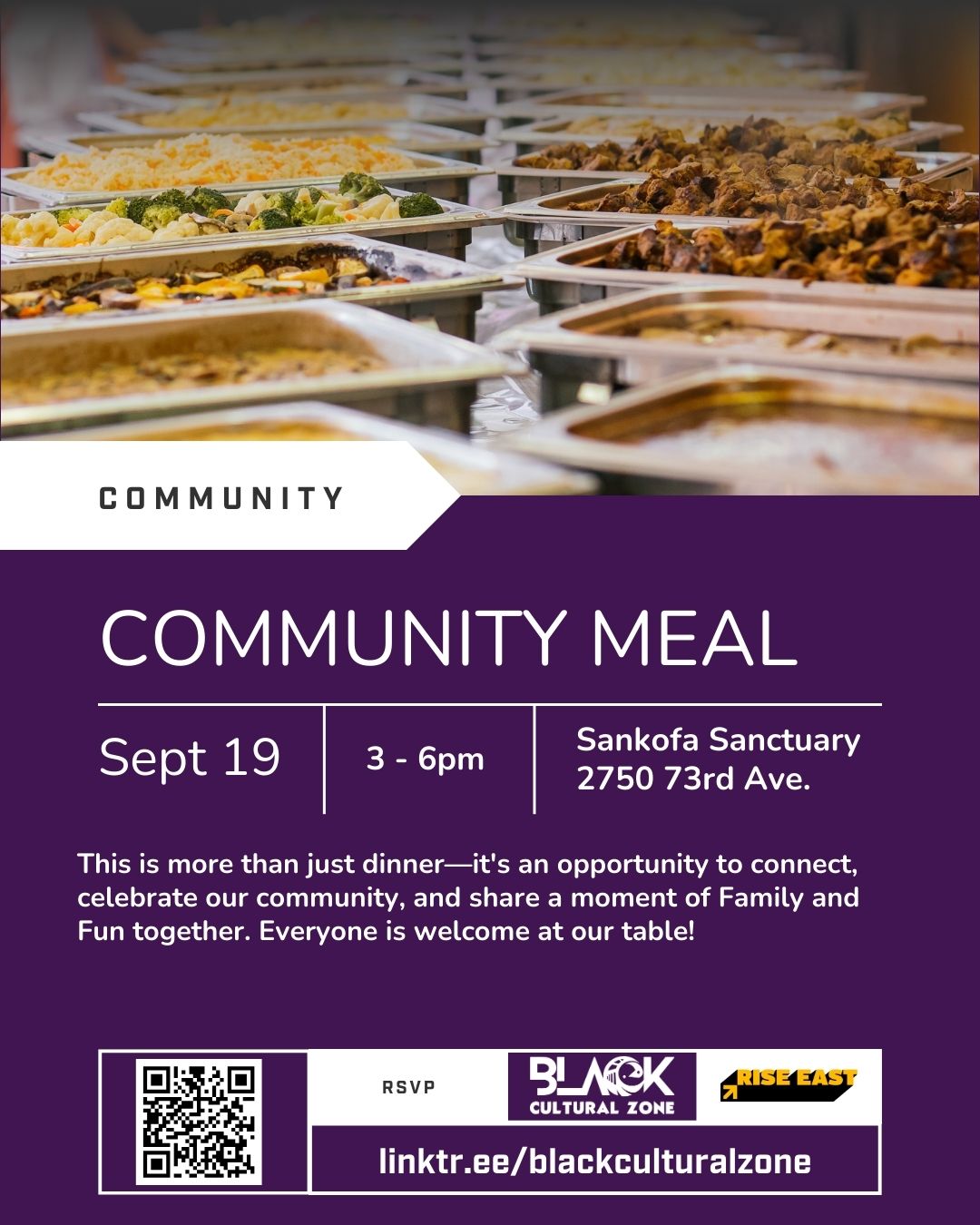September Community Meal at Sankofa Sanctuary