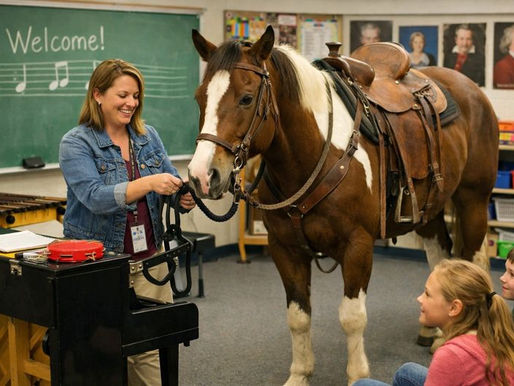 Pferde dürfen weiterhin im Musikraum geparkt werden