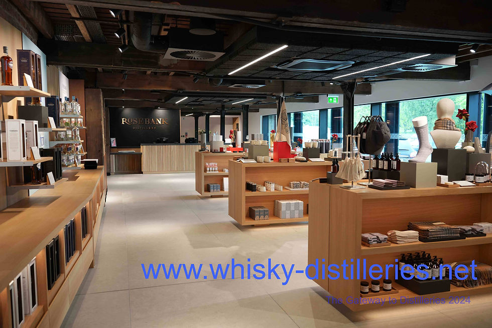 Exklusive Ausstattung. Die euphorisch prognostizierten großen Besuchermengen blieben im Rosebank Distillery Visitor Centre aus.