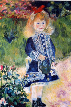 La petit fille à l'arrosoir