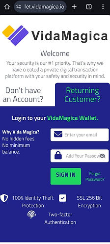 Vida Magica Secure E-Certificate Program For High Risk Merchants Mobile