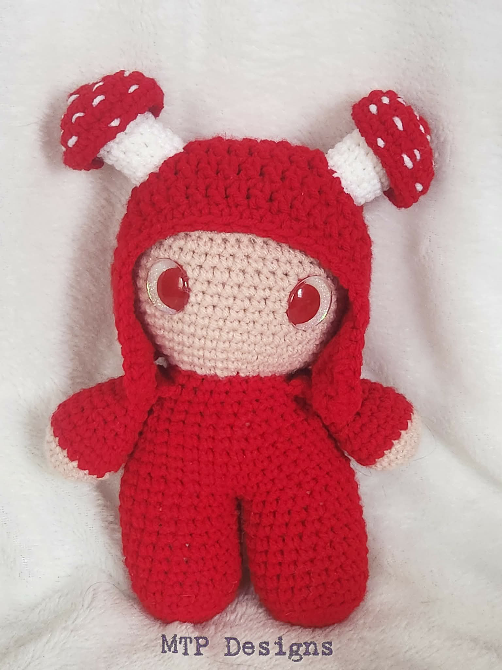 Mushroom Hat For Big Beautiful Baby Doll