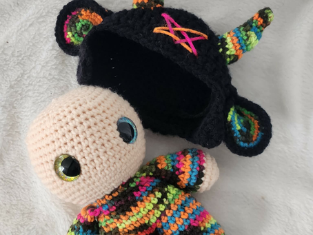 Baphomet Hat for Big Beautiful Baby Doll