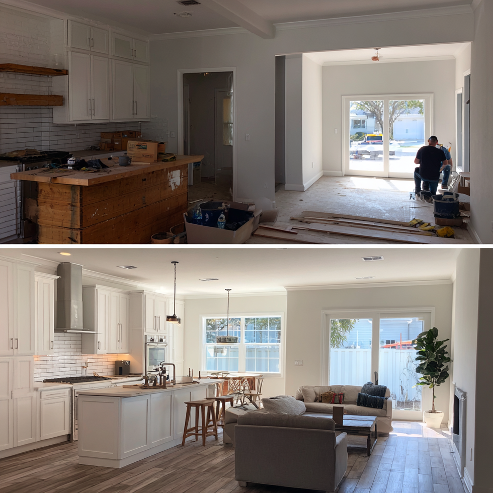 remodeling of the main floor of a detached house in the city of Newmarket