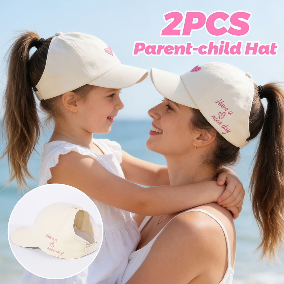 Thumbnail: Blossom Family Summer Ponytail Cap – 2 Pack
