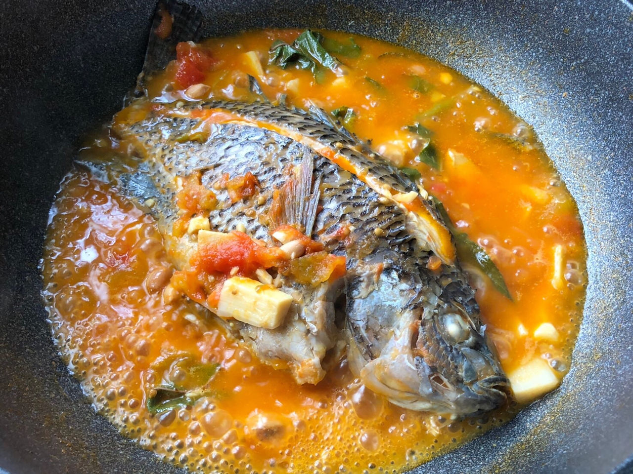 Pickled fish in soup