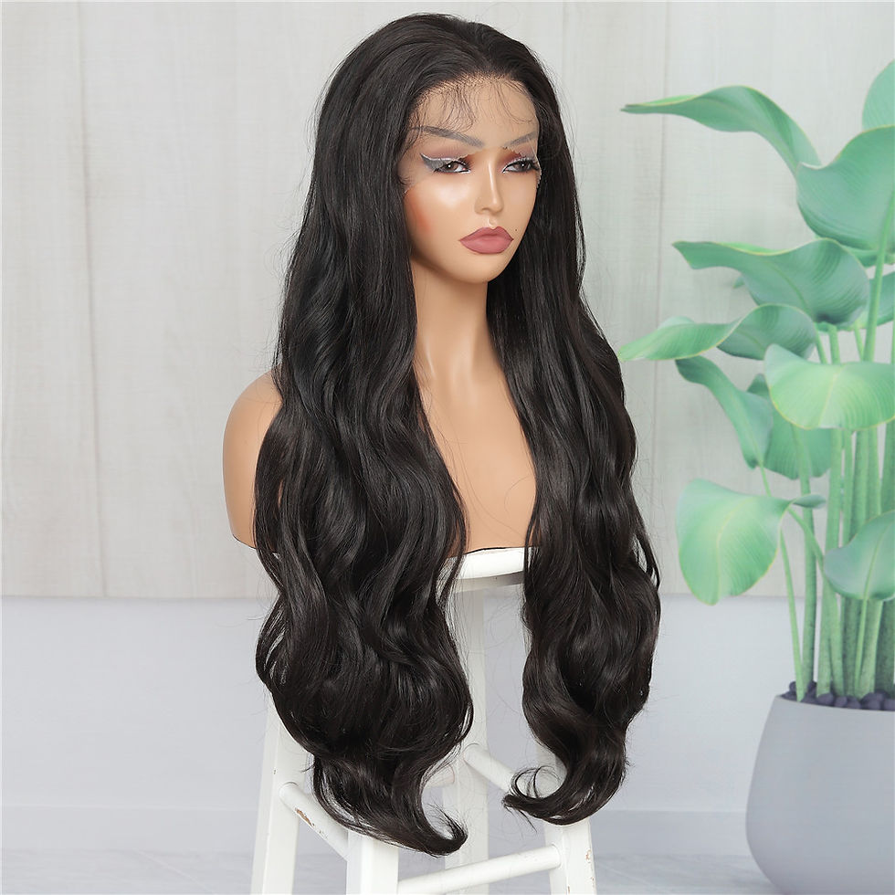 Thumbnail: 32 inch Wavy long Natural Synthetic Hair Wig