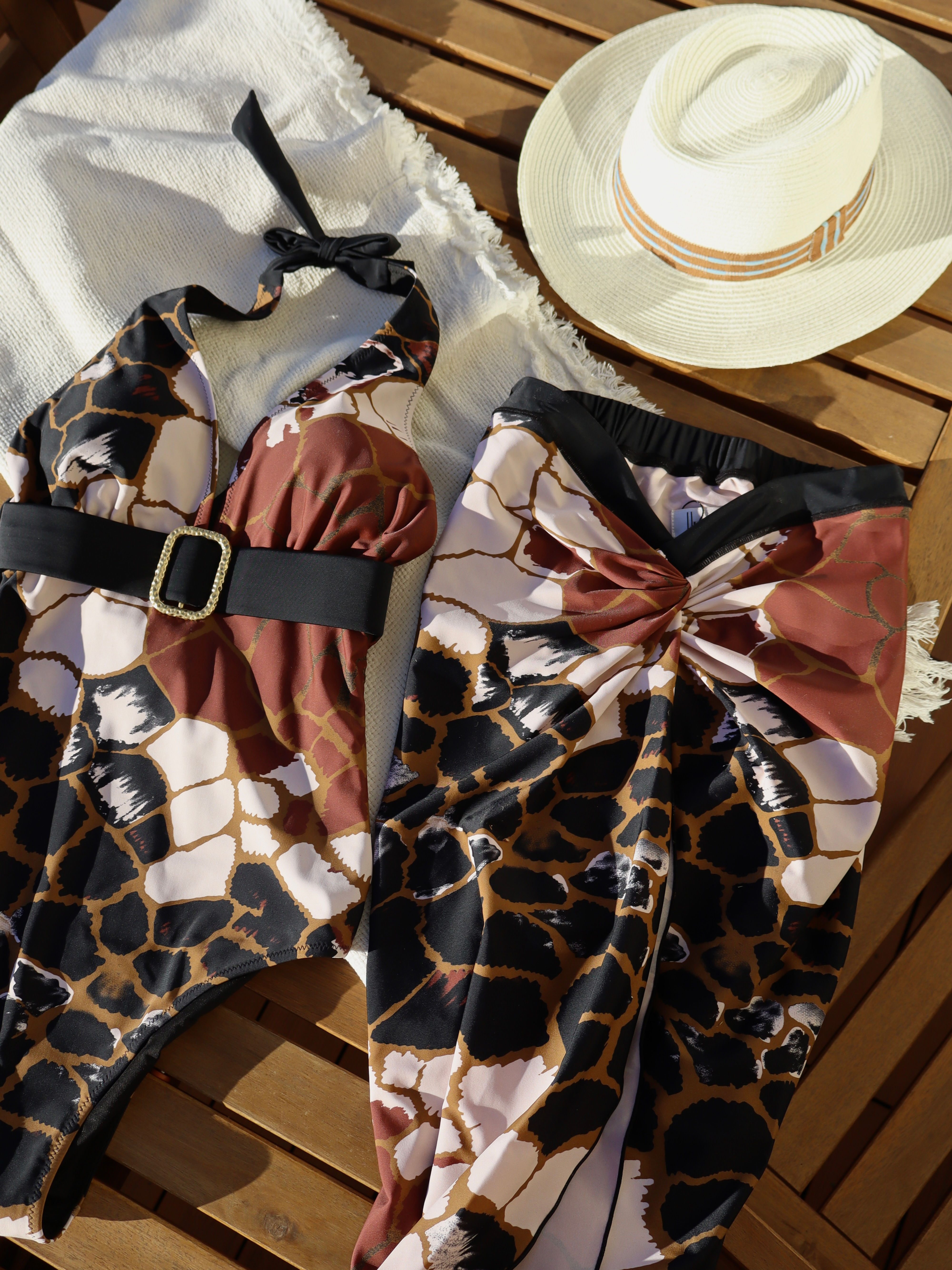 Falda pareo animal print