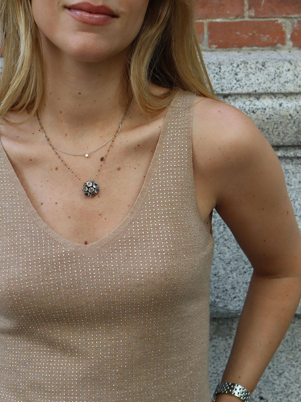 Miniatura: Cuerpo tirantes strass camel