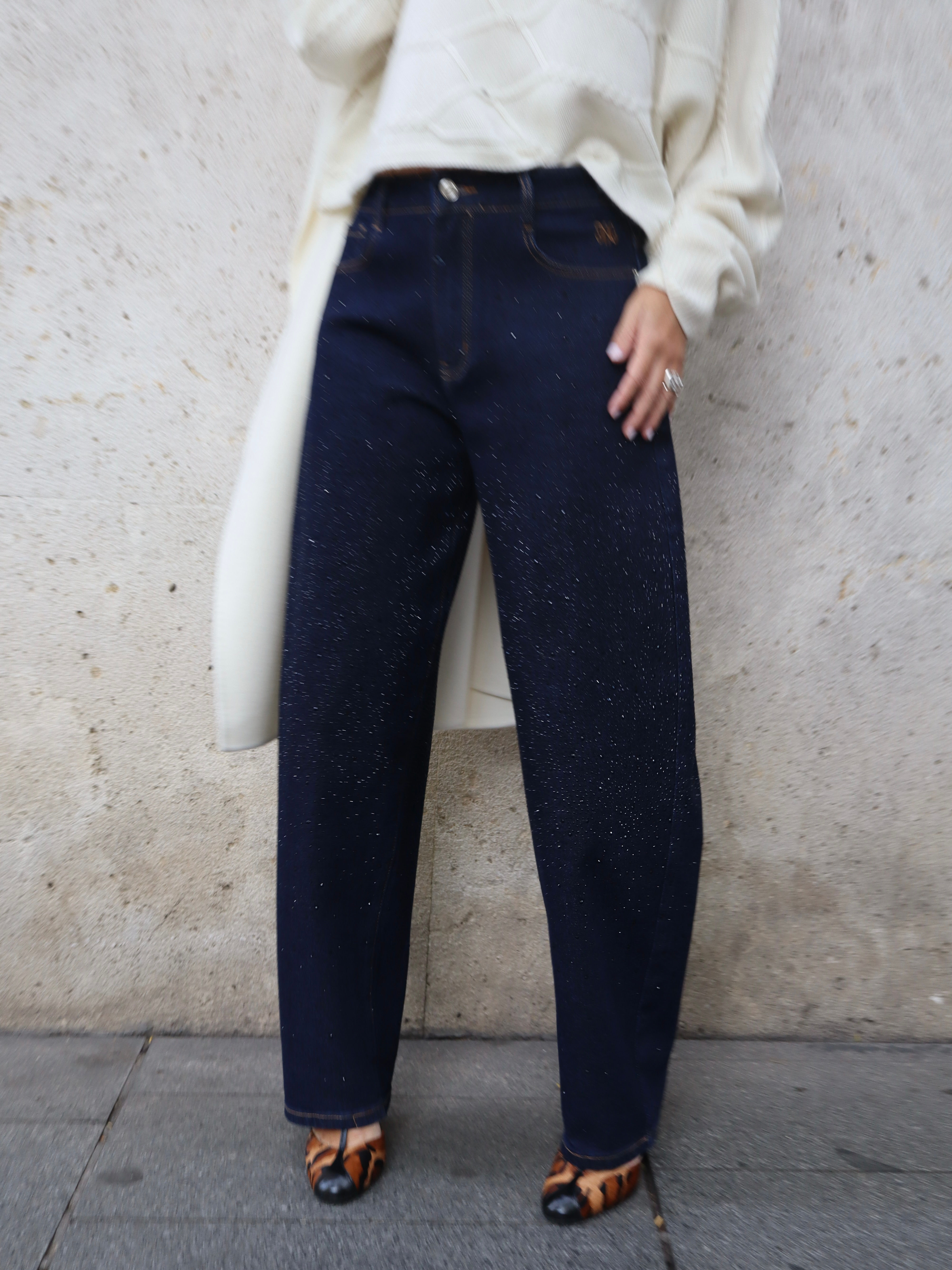 Jeans ballon azul
