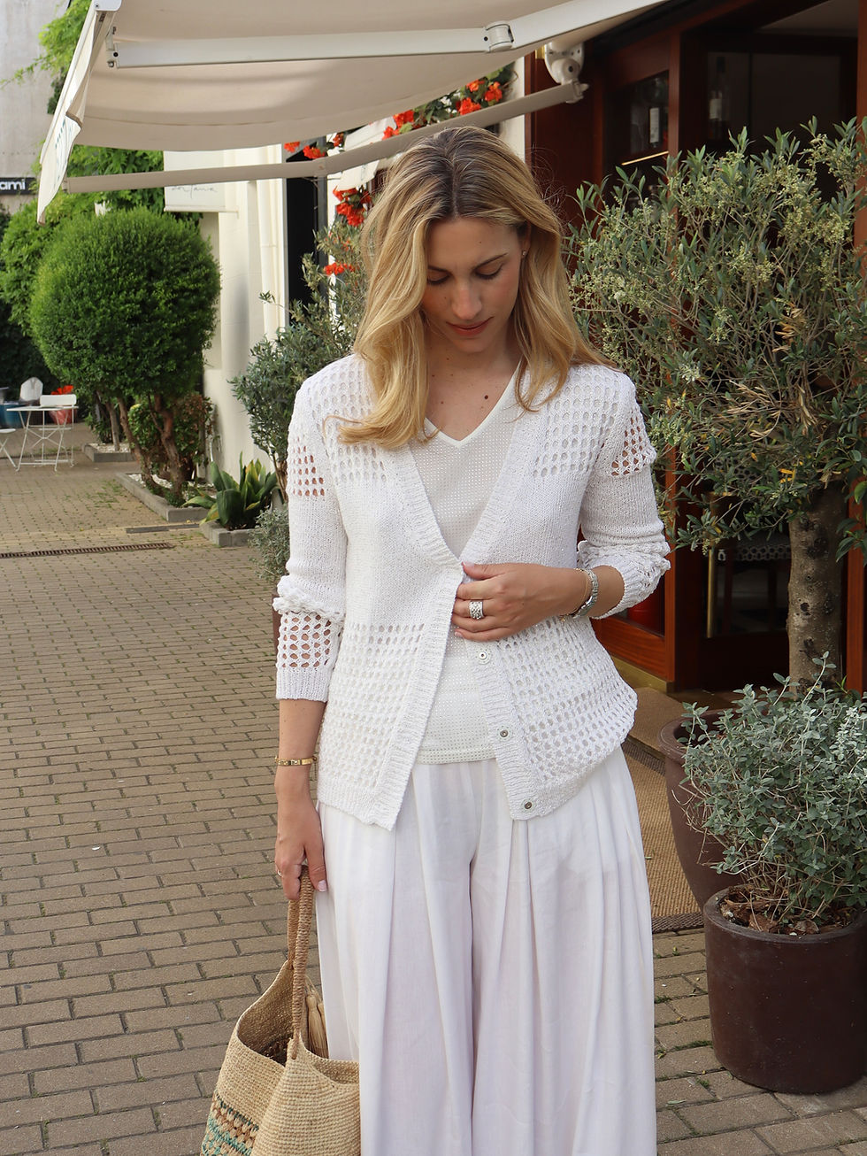 Thumbnail: Chaqueta calada blanca