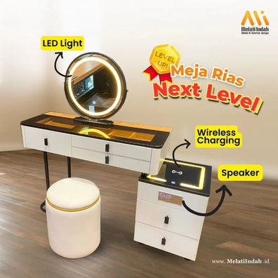 meja rias kiere, meja rias minimalis kecil, model meja rias simple elegan, meja rias simple, meja rias kaca, meja rias lampu led, meja rias lampu minimalis, meja rias mewah elegan