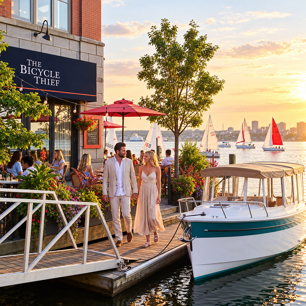 Seacliff Halifax Guest dining on the Halifax Waterfront