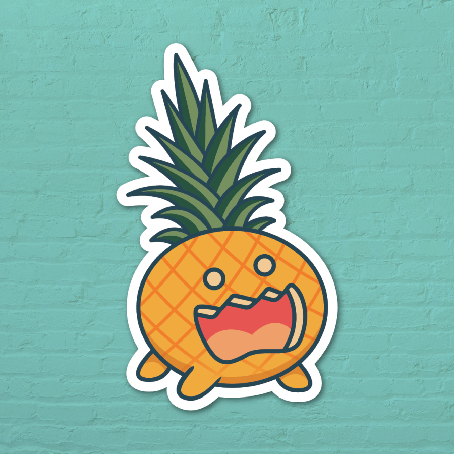 Pumpkin Fruit Sticker
