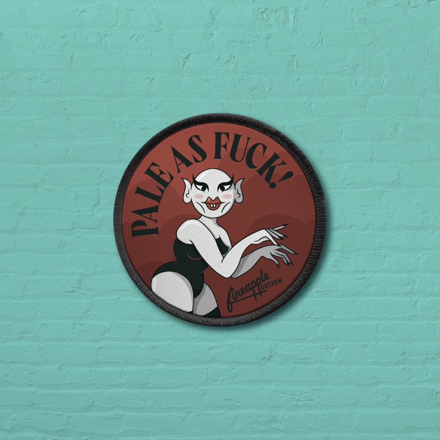 Pale as Fuck Iron-on Patch