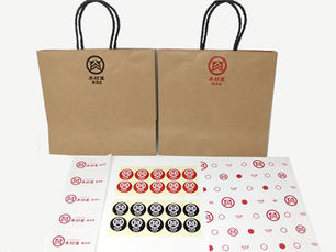 ロゴデザイン制作・紙袋・ステッカー