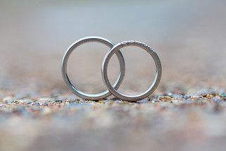 Hochzeitsfoto-Eheringe