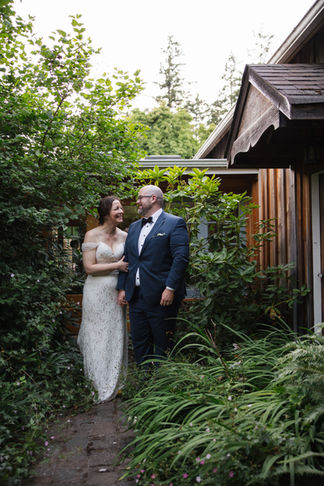 A+S's wedding at Bilston Creek Farm was an exceptionally romantic celebration that captured the essence of love. The couple looked stunning, with the bride adorned in exquisite lace that highlighted her elegance and the groom looking sharp in a navy suit that perfectly complemented her attire. The bridesmaids were equally enchanting in their dusty rose dresses, which harmonized beautifully with the breathtaking floral arrangements featuring a delightful mix of pink shades, ranging from soft pastels to rich, vibrant hues. The reception, held in The Barn, exuded a simple yet sophisticated charm, featuring rustic wood tables adorned with lush greenery and lovely pink glassware, a warm and inviting atmosphere for all the guests to enjoy.