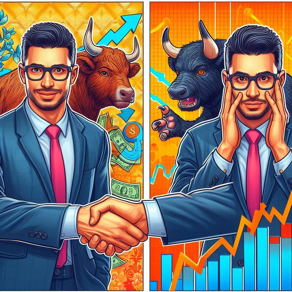 bull vs bear afbeelding investeren