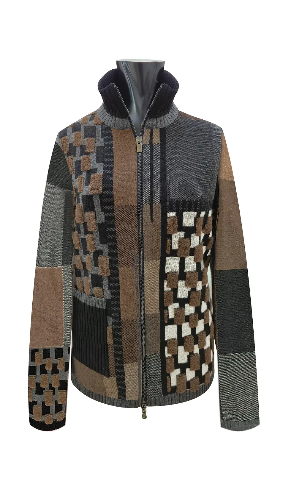 Cardigan lavorato nocciola Tricot Chic