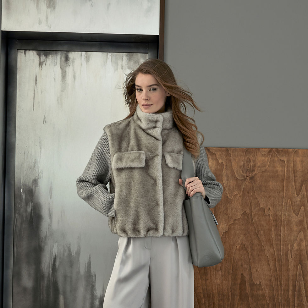 Miniatura: Giubbotto grigio Clips