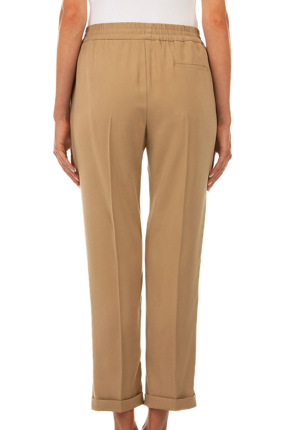 Miniatura: Pantalone color biscotto Le Tricot Perugia dietro