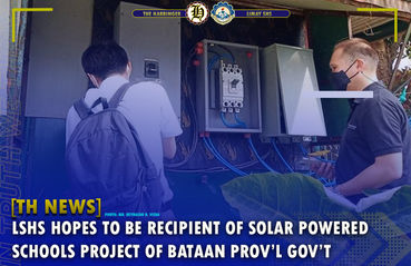 LSHS hopes to receive Solar Power Project of Prov'l Gov't of Bataan