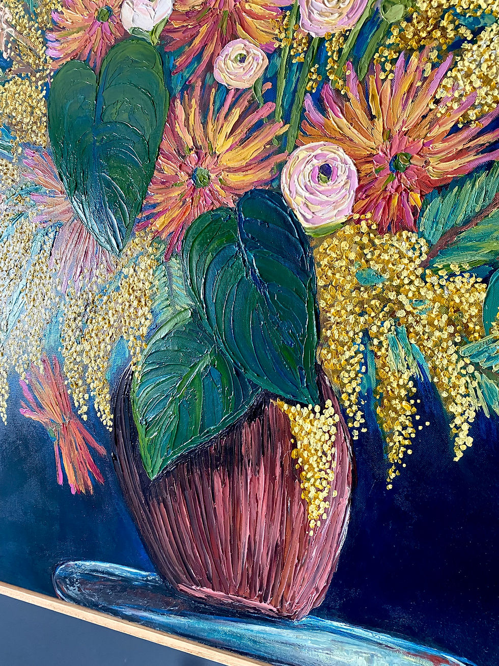 Thumbnail: Close up of texture and floral detail.
