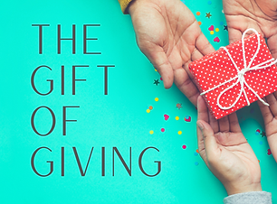 The gift of giving