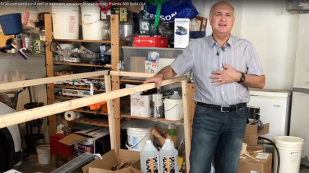 Planning to fit an oversized coral reef or saltwater aquarium in your house - Paletta 500 Build Out