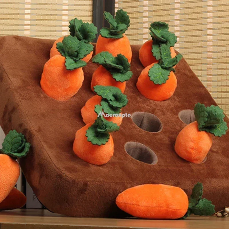 Thumbnail: Interactive Dog Toy Pull Vegetable Field