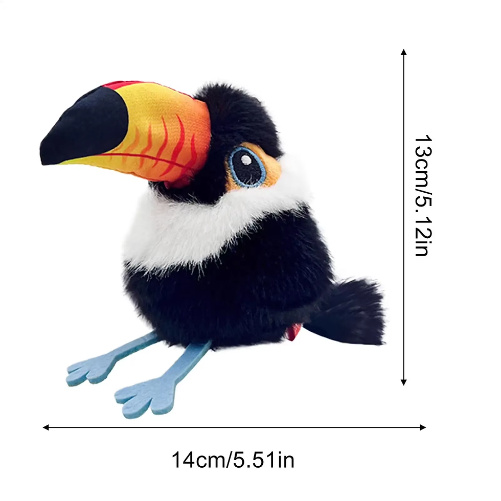 Thumbnail: Interactive Flapping Chirping Bird Cat Toy USB Rechargeable Touch Claw Activated