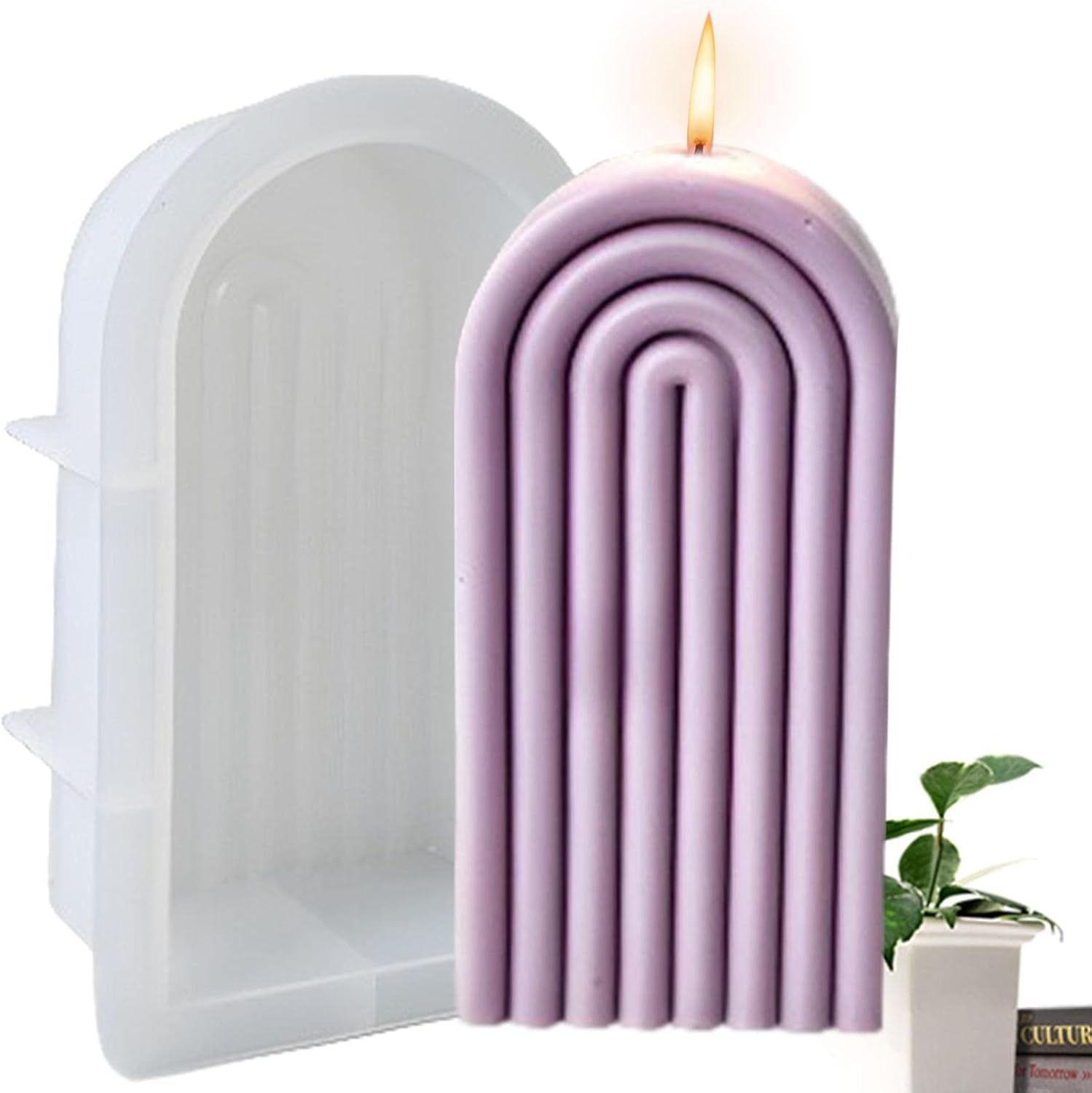 Arch Shaped Silicone Candle Mould