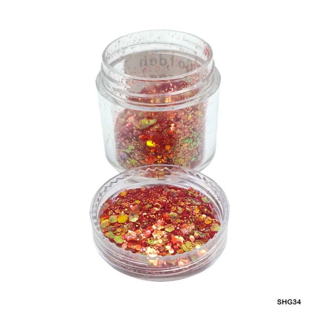 Shimmer Glitter (Golden Mirage Red)