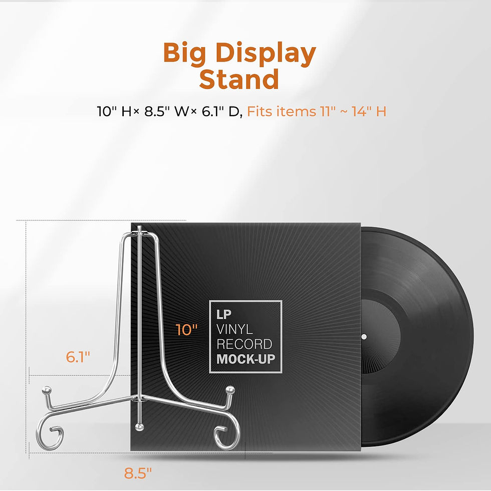 Thumbnail: Frame Holder Display Stand Iron (Silver - 10 inch)