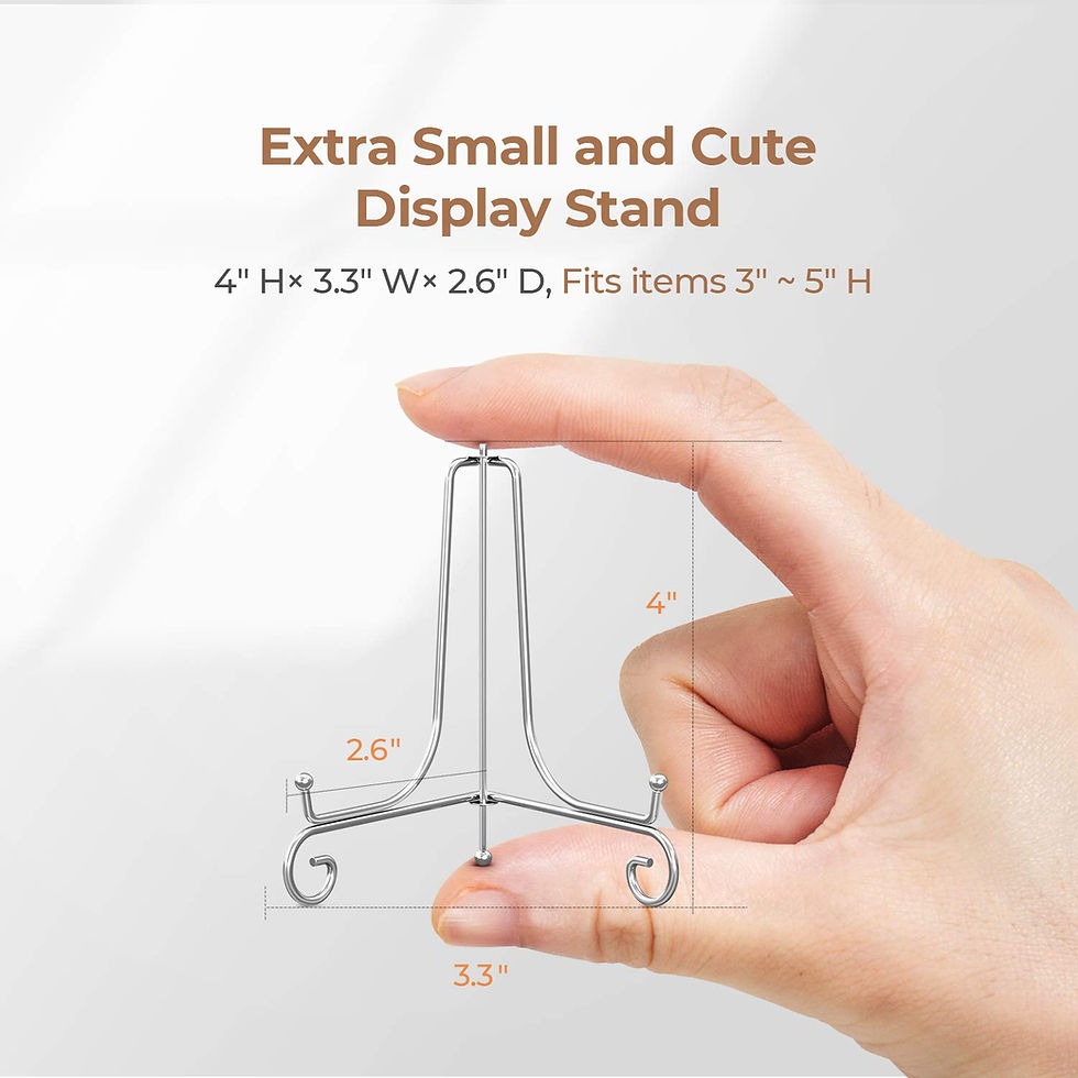 Thumbnail: Frame Holder Display Stand Iron (Silver - 4 inch)