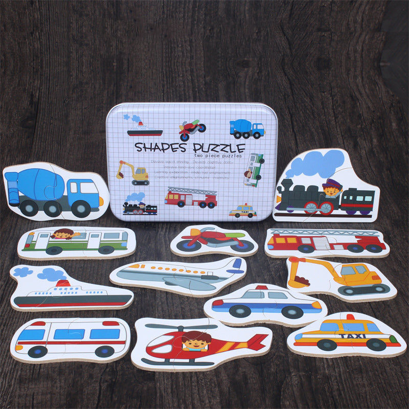 Thumbnail: Shapes Puzzle (two piece puzzle)